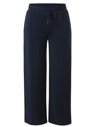 Via Appia wide-leg broek Marine