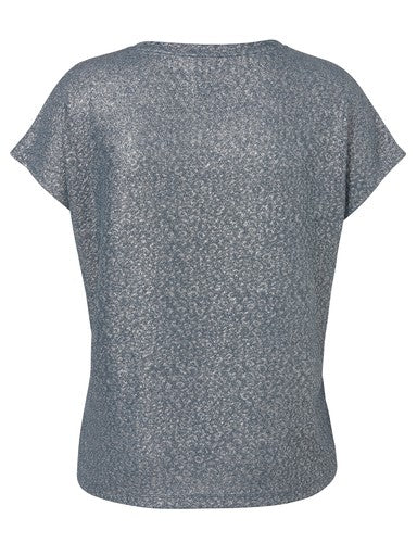 Via Appia shirt Blauw, detailfoto