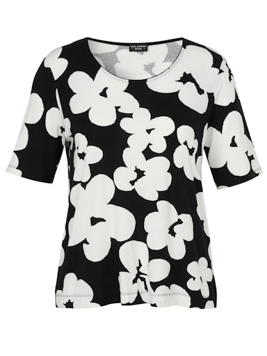ViaAppiashirtmetbloemenprint2612709zwart_wit__1