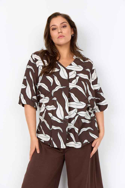 Wasabi blouse W10802 Bruin