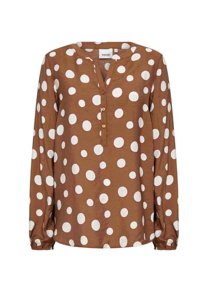 WasabiBlousemetstippelsW10646Caramel__2