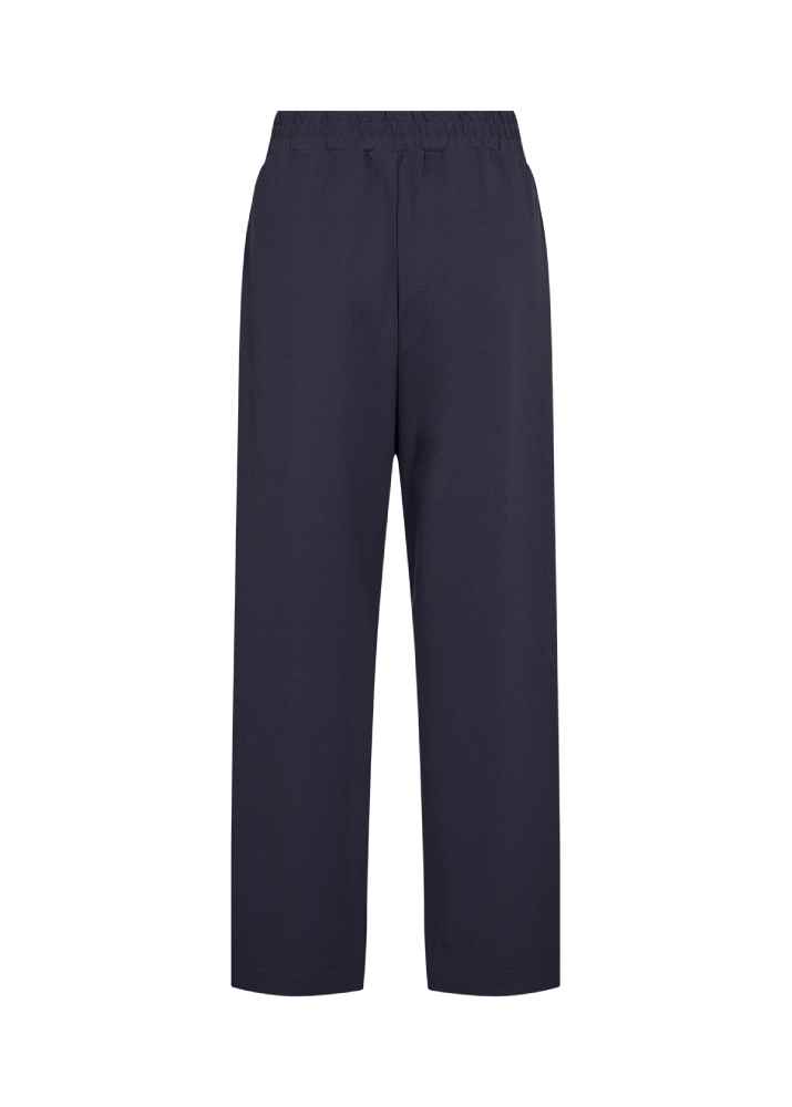 Wasabi broek wide leg, blauw, detailfoto
