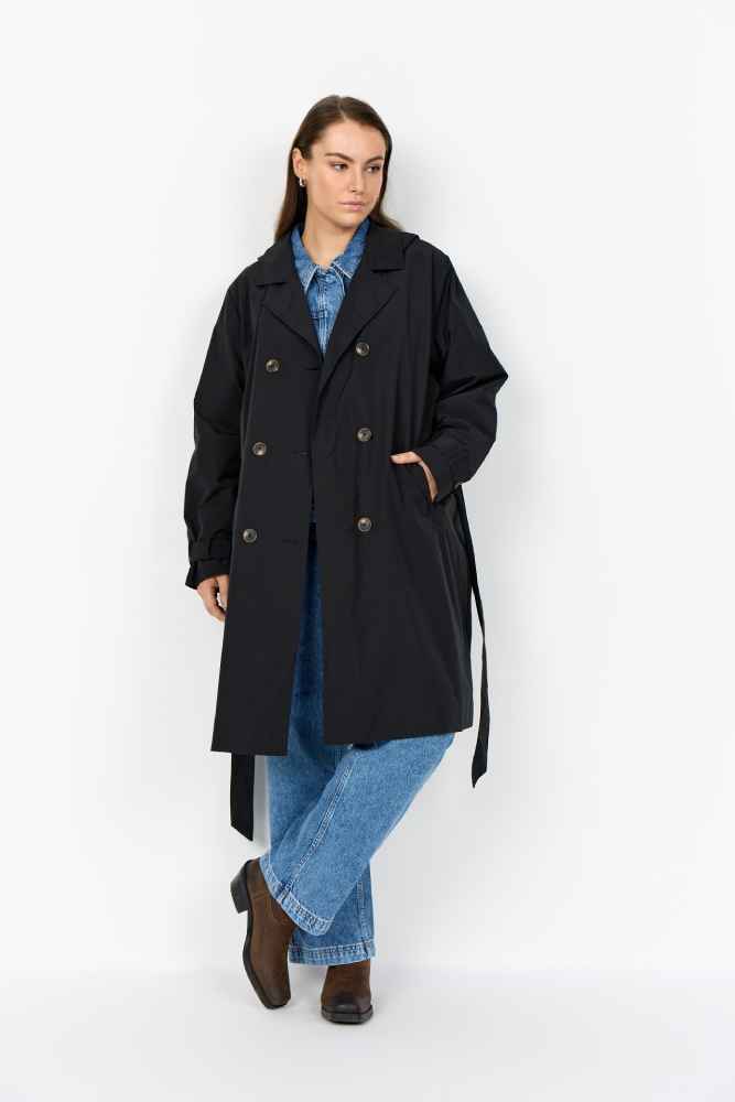 WasabiZomerjas-trenchcoatW10655Zwart__2