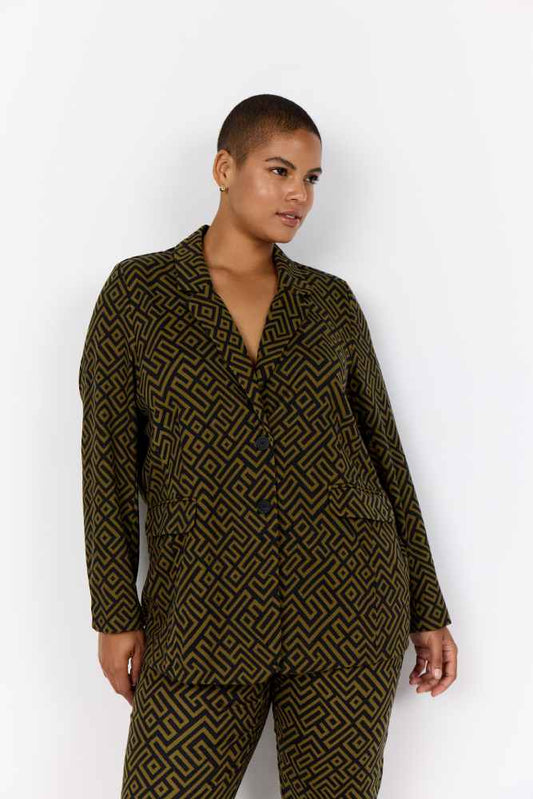 Wasabi blazer W20426 Groen