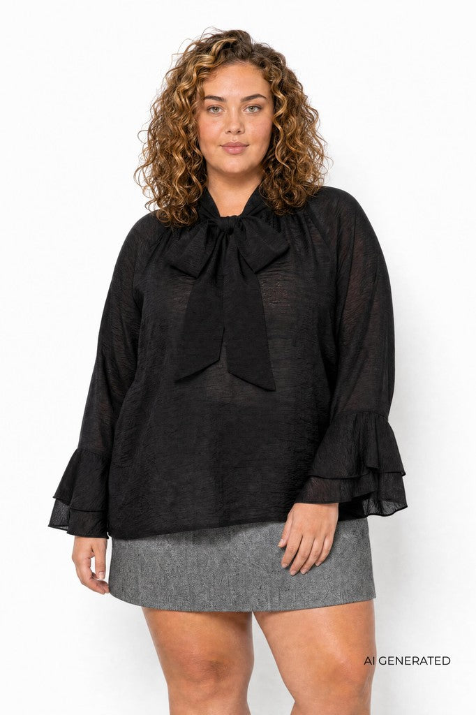 Wasabi blouse zwart