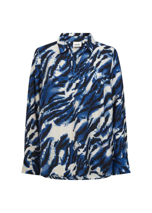 Wasabi blouse blauw