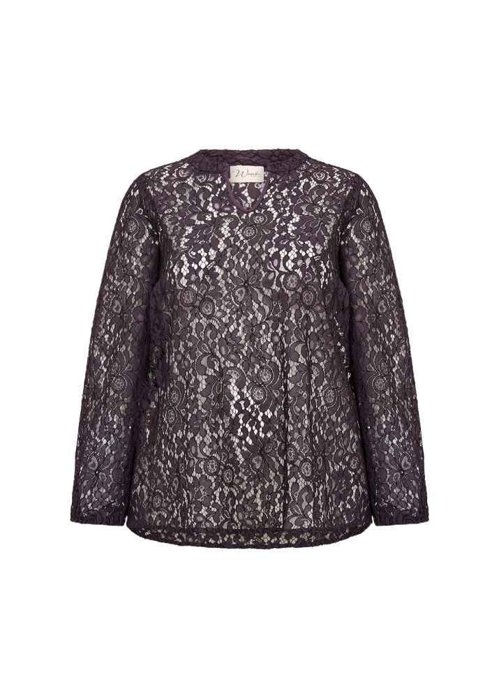 Wasabi blouse W10304 aubergine