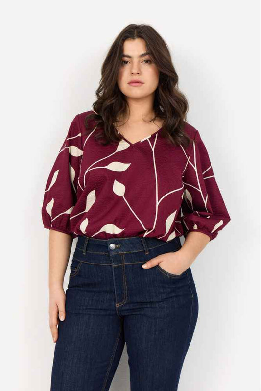 Wasabi blouse W10536 NELLY Rood