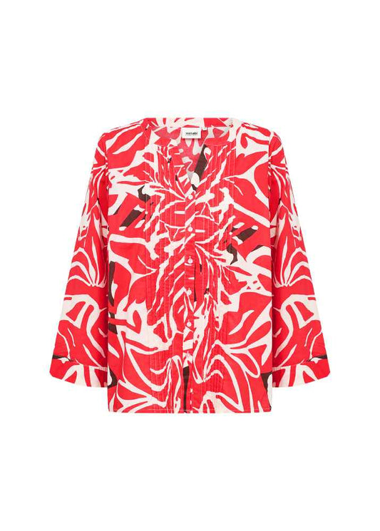 WasabiblousemetprintW10798Rood__1