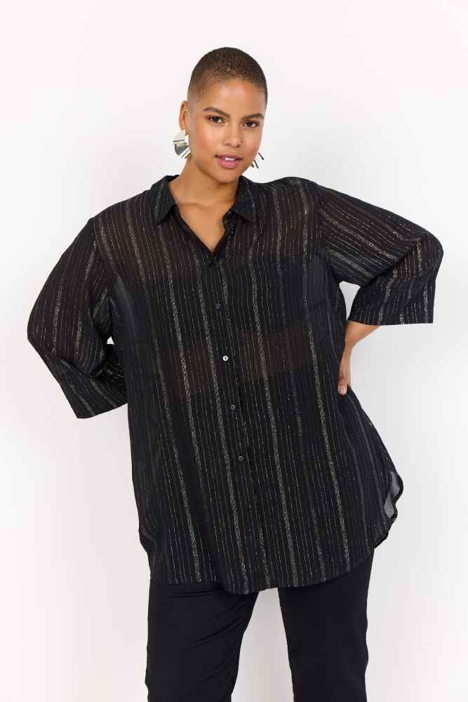 Wasabi lange blouse W10582 Zwart