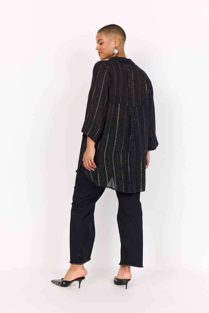 Wasabi lange blouse W10582 Zwart