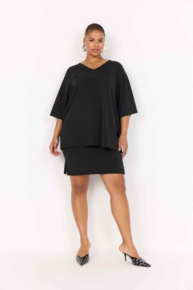 Wasabi lang shirt W20449 Zwart