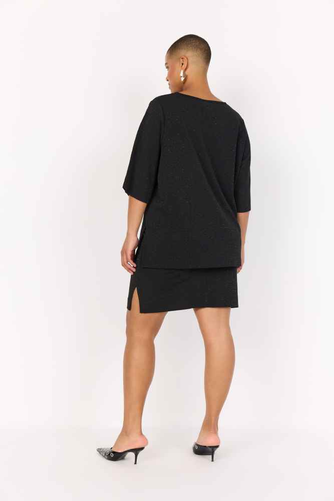 Wasabi lang shirt W20449 Zwart