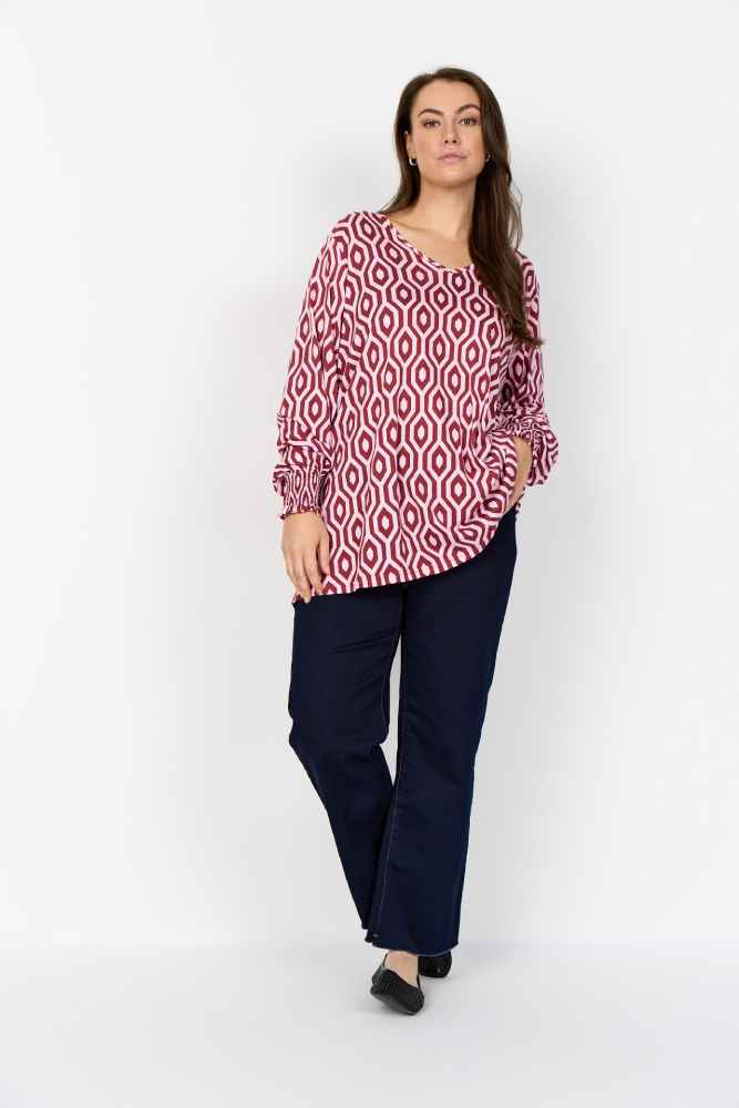 WasabishirtmetlangemouwenW20497Roze__4