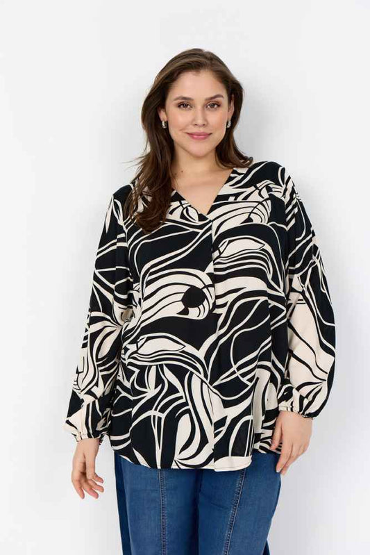 WasabishirtmetprintW10685Zwart__1