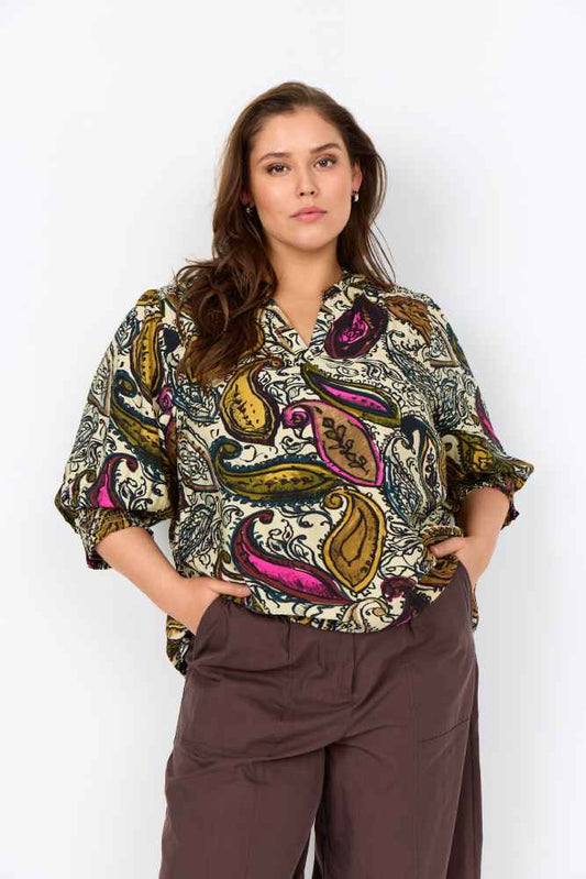 WasabishirtmetprintW10767Groen__1