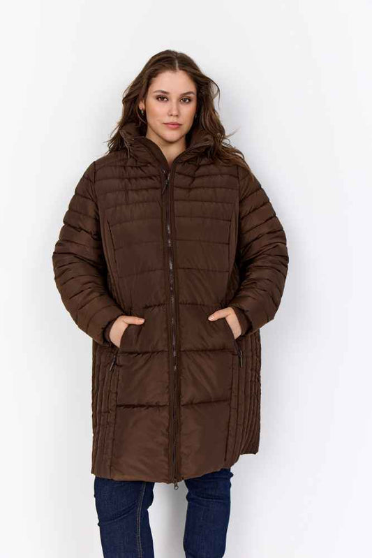 Wasabi winterjas W10188 Bruin