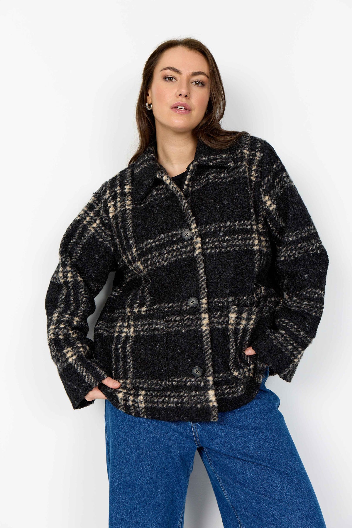 Wasabi winterjas Zwart