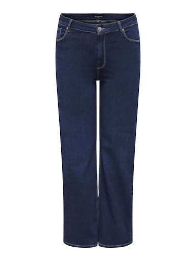 Wide jeans 15304225 Dark blue denim