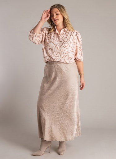 Yest Curve blouse met print Vajenna A006058 Wit Multi