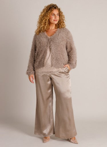 Yest Curve harig vest Zula A006670 Taupe