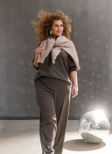 Yest Curve broek Zinara A006654 Taupe