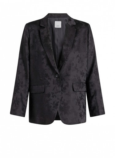 Yest Curve blazer zwart, detailfoto