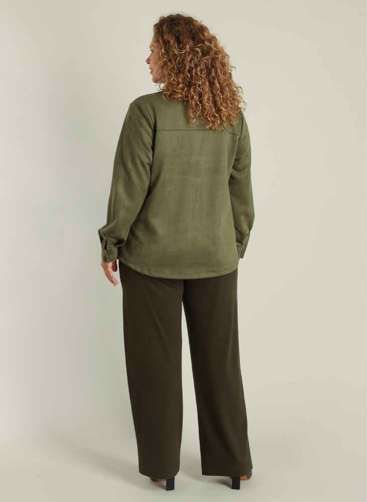 Yest Curve blouse a005987 Gladys olijf groen