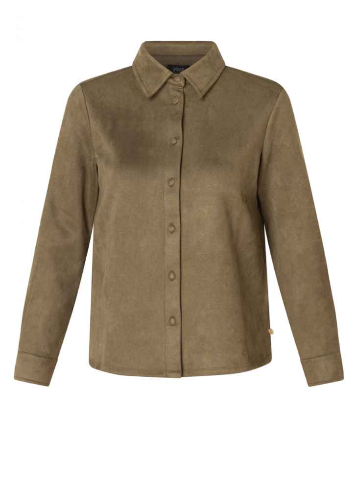 Yest Curve blouse a005987 Gladys olijf groen