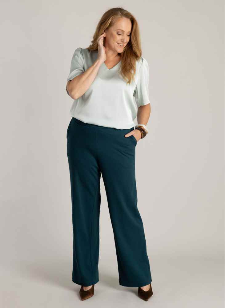 Yest Curve broek A005946 Nadeche 32" Teal