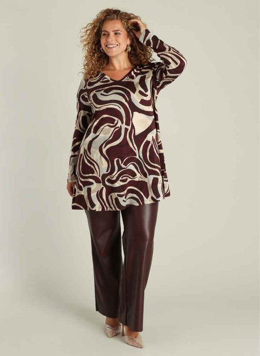 Yest Curve shirt A-lijn A006004 Ankaria Bordeaux