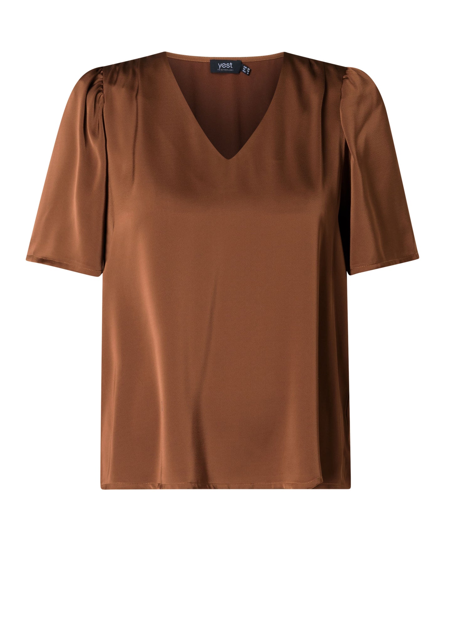 Yest Curve shirt A005885 Tjitske bruin