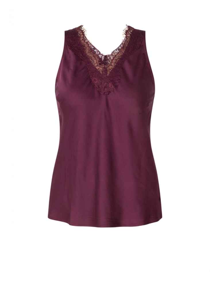Yest Curve topje met kant A005798 Giuliana Bordeaux