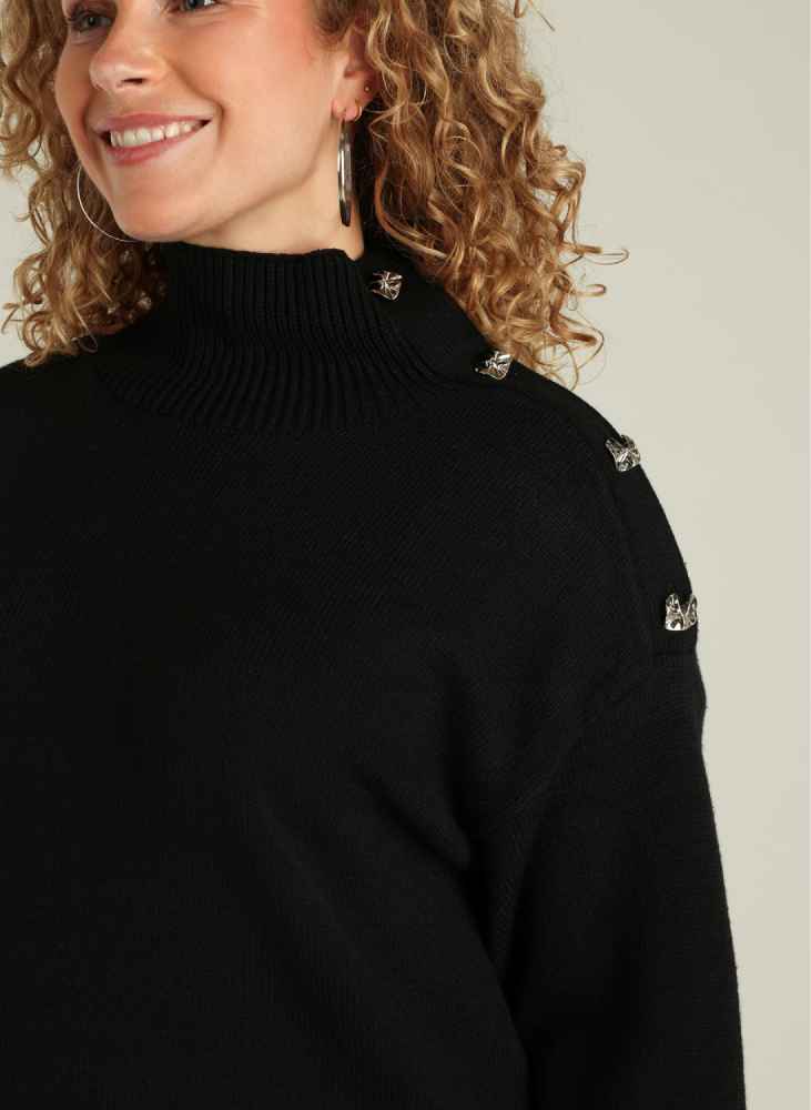 Yest Curve trui A005836 Zwart