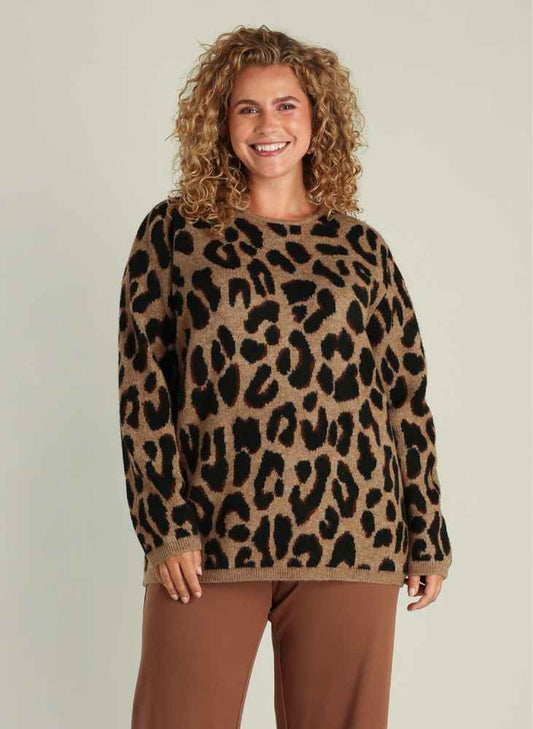 Yest Curve trui A005837 Leopard