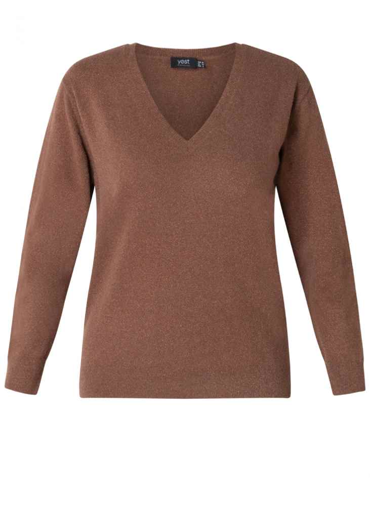 Yest Curve trui A005927 bruin