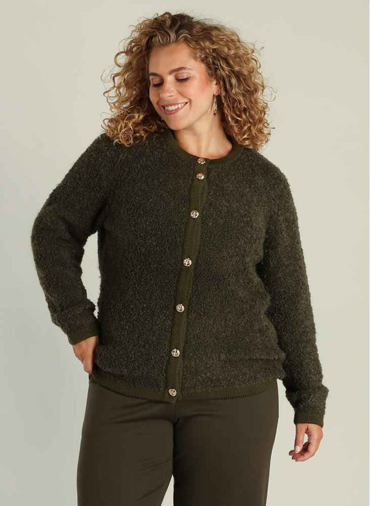 Yest Curve vest met knopen A005831 Genny Army