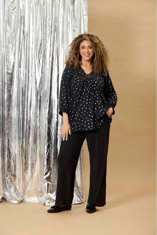 Zhenzi shirt 201128  Vela Zwart