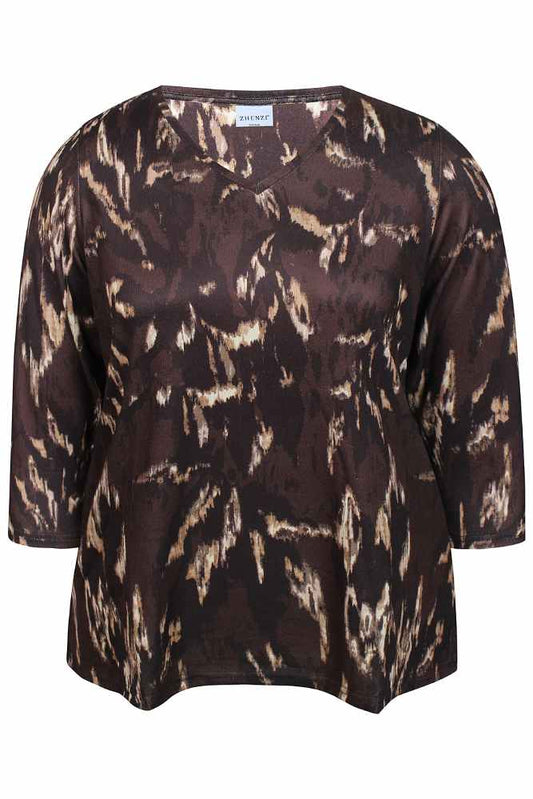 Zhenzi shirt Ainsley bruin