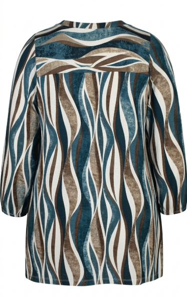 Zhenzi shirt Sylva groen, detailfoto