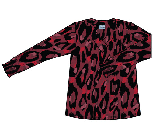 Zhenzi shirt met print 201108 Tina rood