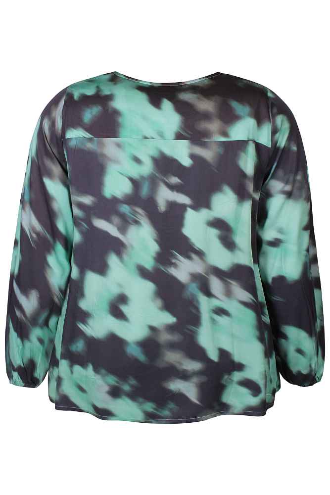 Zhenzi shirt met print 201131 Vera Teal