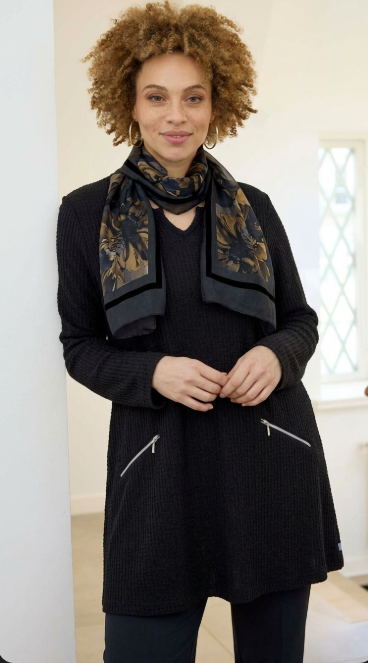 Zhenzi tuniek Kathy zwart