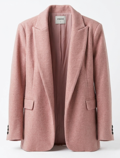 Phebe Blazer met kleine glinsterdetails Alora Roze