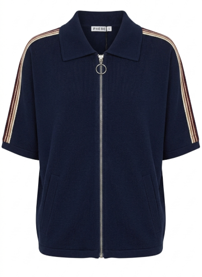 Phebe vest korte mouwen Cassy Blauw